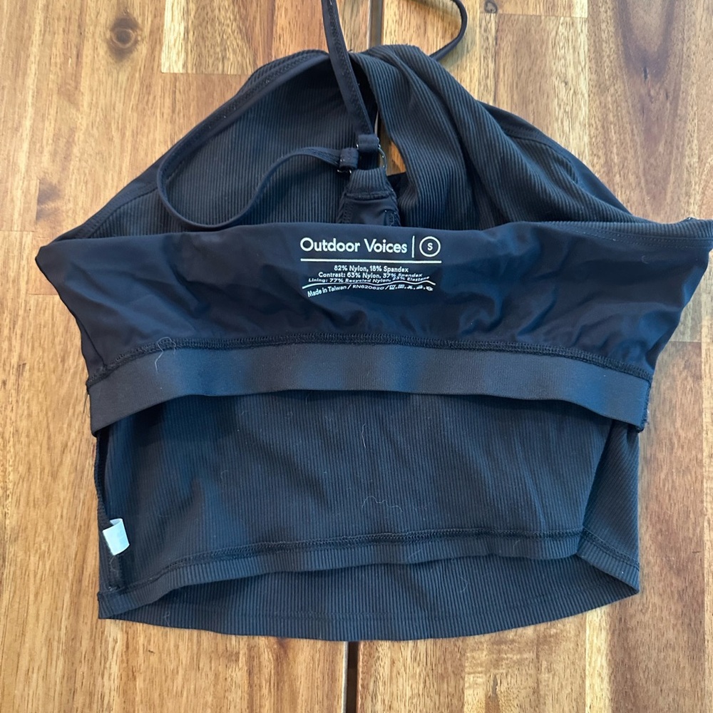 Outdoor Voices Black Halter Crop Top - Picture 8 of 10